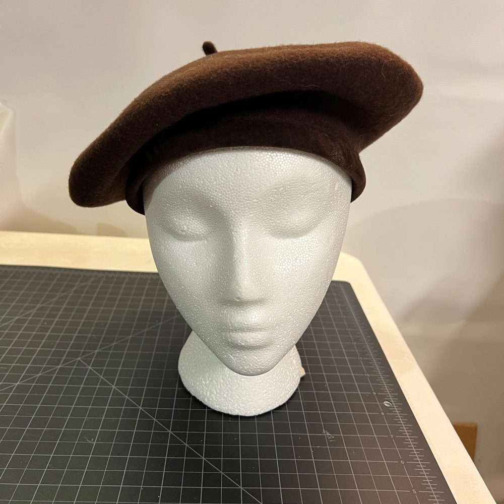 David Cohen Wool Brown Beret